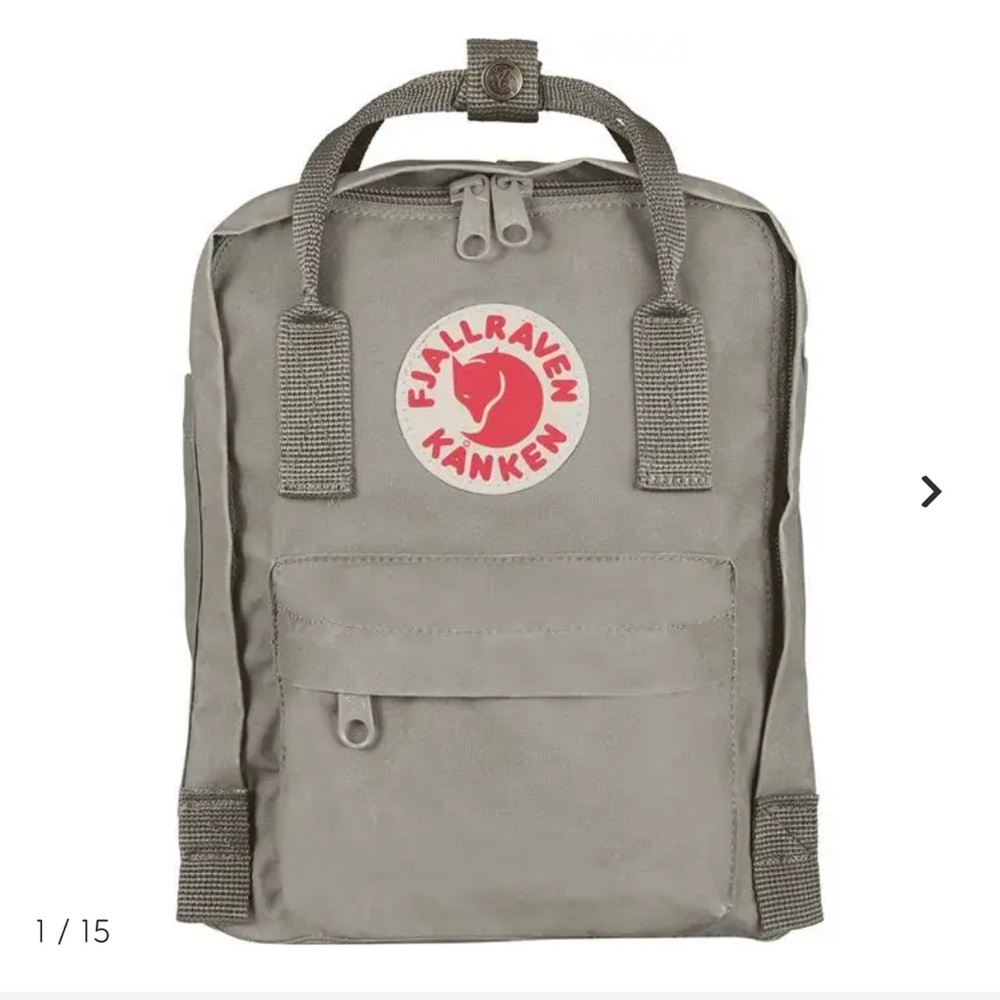 COPY - Fjallraven Kanken Fog Gray color mini everyday outdoor backpack